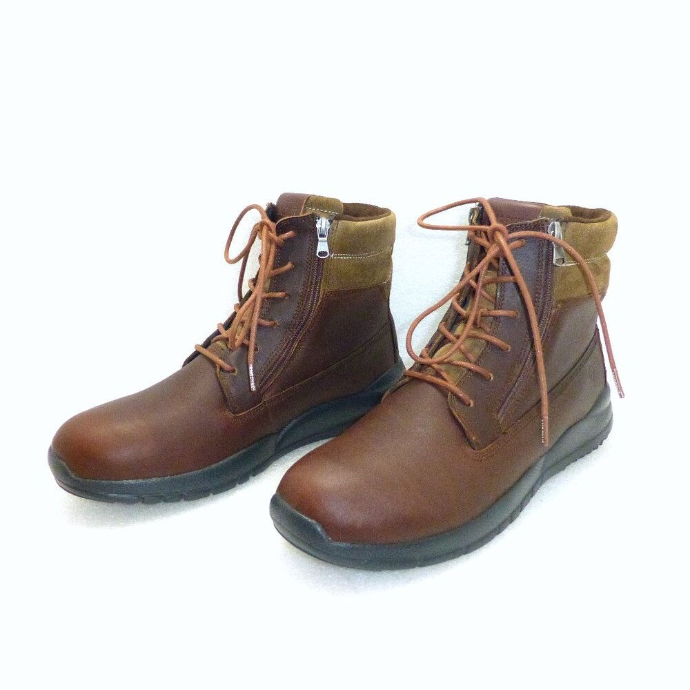 Anodyne brown no 90 trail worker boots leather zip up 12XW